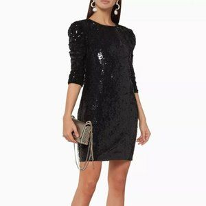 L'Agence Black Sequined 'Sarah' Mini dress sz6